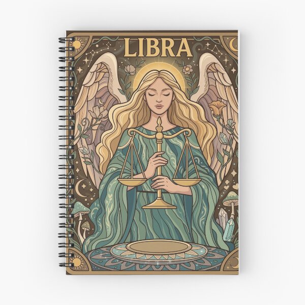 Item preview, Libra Zodiac Sign Angel Art Print | Vintage Celestial Libra Astrology Illustration | Boho Tarot Wall Art | Horoscope Goddess | Libra Birthday Gift | Moon Stars Aesthetic designed and sold by RSDigitalPrintDesign.