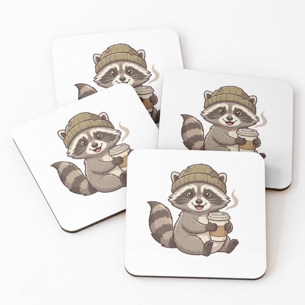 Item preview, Living My Best Garbage Life Funny Raccoon Coffee Vintage T-Shirt Design designed and sold by Evv_u.