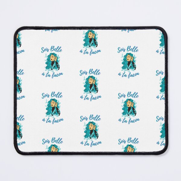 Item preview, Be beautiful in your own way - popular french quotes theme gifts (aqua blue) designed and sold by RebelliousRosee.