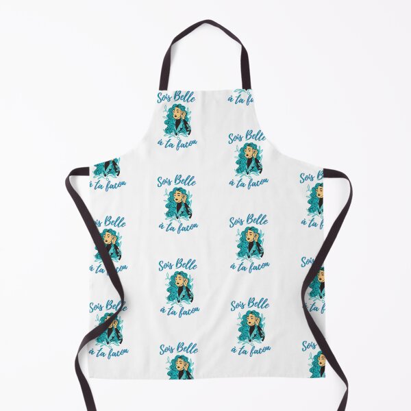Item preview, Be beautiful in your own way - popular french quotes theme gifts (aqua blue) designed and sold by RebelliousRosee.