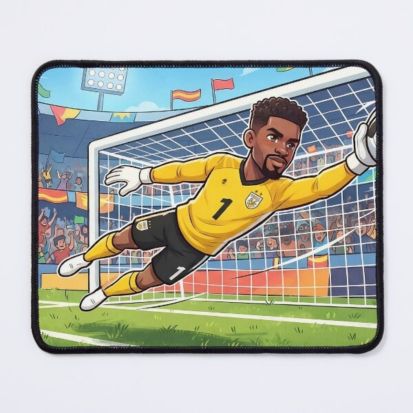 Item preview, Dynamic Soccer Goalkeeper Making an Epic Save designed and sold by Lovely Elen.