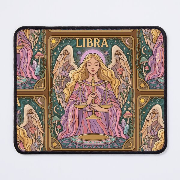 Item preview, Libra Zodiac Sign Angel Art Print | Vintage Celestial Libra Astrology Illustration | Boho Tarot Wall Art | Horoscope Goddess | Libra Birthday Gift | Moon Stars Aesthetic designed and sold by RSDigitalPrintDesign.