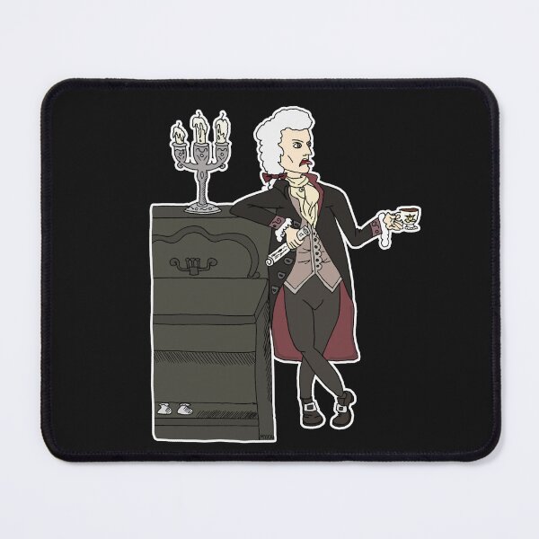 Item preview, Funny Mozart Classical Music Pun | Cute Annoyed Composer Piano Sticker designed and sold by MyxaART.