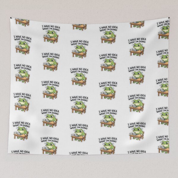 Item preview, Frog Working On Laptop Tired Corporate  designed and sold by yanejoy.