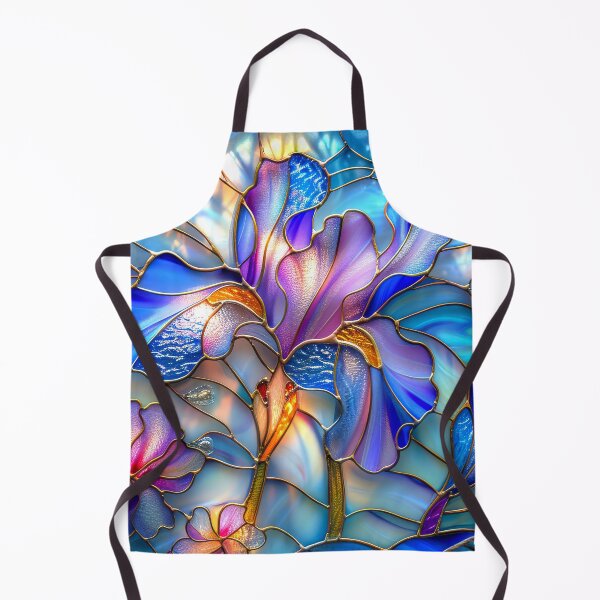 Item preview, Iris Stained Glass Floral Design  designed and sold by MargaretWiktor.