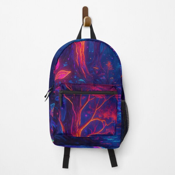 Item preview, Neon Enchanted Forest Path - Psychedelic Mushroom Nature Art designed and sold by Nexus Space.