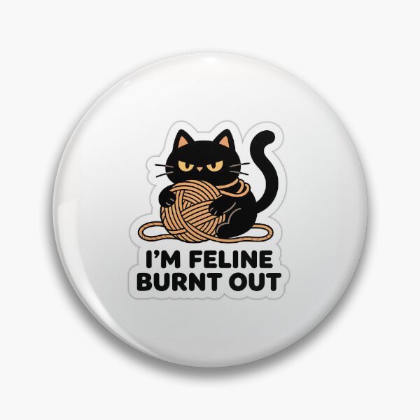 Item preview, Im Fine Sarcastic Feline Cat Pun Sticker designed and sold by yanejoy.