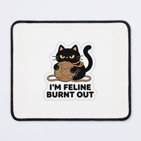 Item preview, Im Fine Sarcastic Feline Cat Pun Sticker designed and sold by yanejoy.
