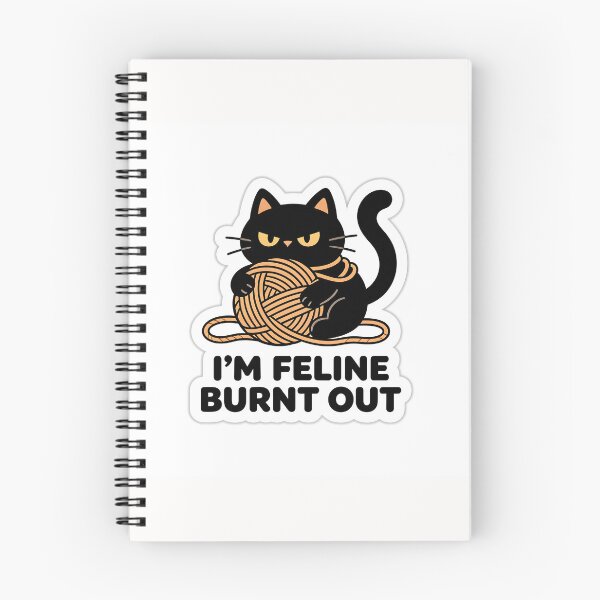 Item preview, Im Fine Sarcastic Feline Cat Pun Sticker designed and sold by yanejoy.