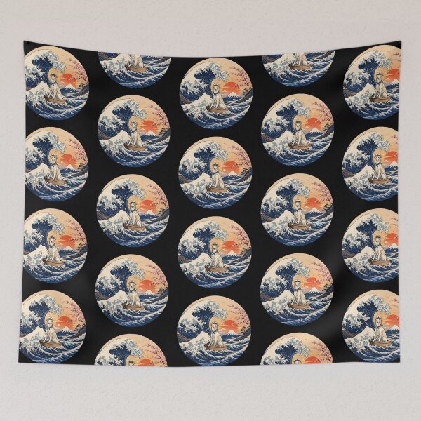 Item preview, Funny Silken Windhound Captain Japanese Kanagawa Wave Japan Boat Mom Dad Kids designed and sold by FurryHavenPH.