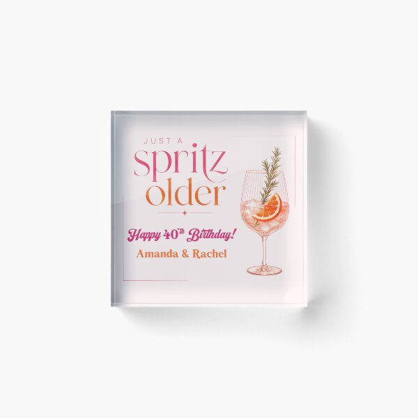 Item preview,  40th Birthday Tapestry 7 - just a spritz older designed and sold by taylorvinyls.