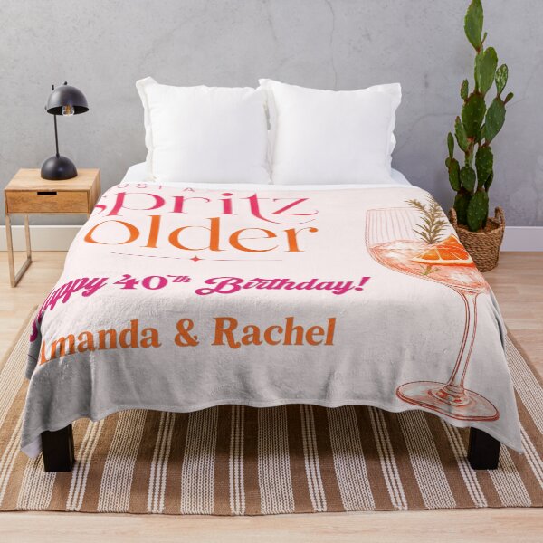 Item preview, 40th Birthday Tapestry 7 - just a spritz older designed and sold by taylorvinyls.