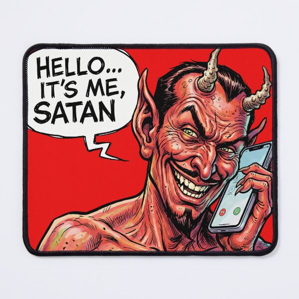 Item preview, Hotline to Hades • Satan on Line One designed and sold by graficsfx.