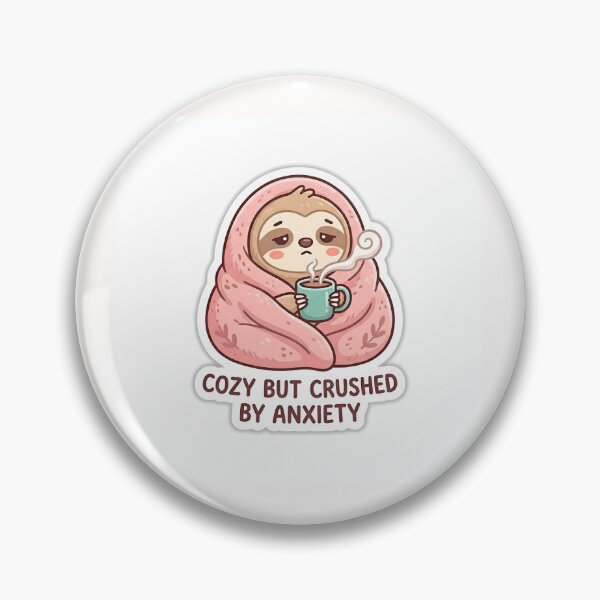 Item preview, Cozy Sloth In Blanket Stressed But Warm Sticker designed and sold by yanejoy.