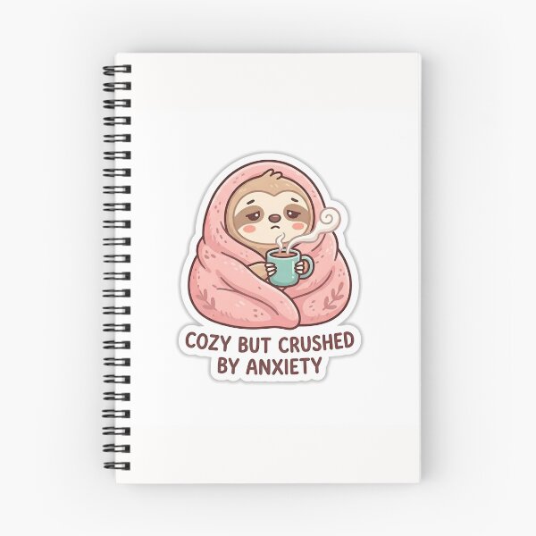 Item preview, Cozy Sloth In Blanket Stressed But Warm Sticker designed and sold by yanejoy.