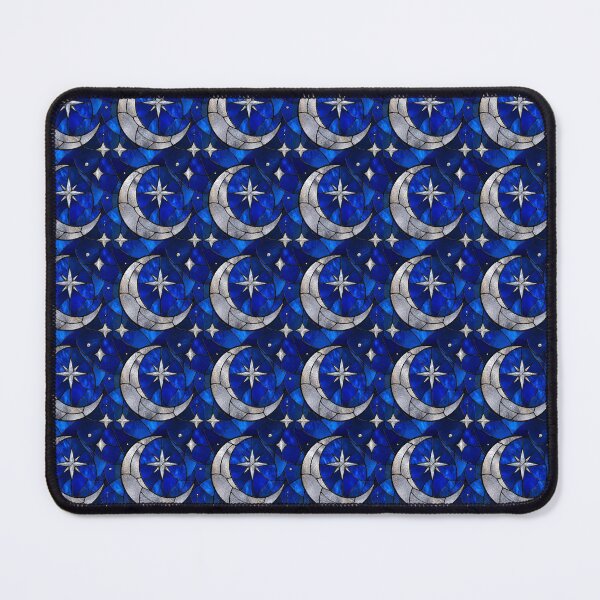 Item preview, Celestial Moon & Stars Stained Glass designed and sold by MoonandMaple.