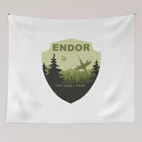 Item preview, Endor National Park: Home of the Ewoks designed and sold by FrontierCosmic.