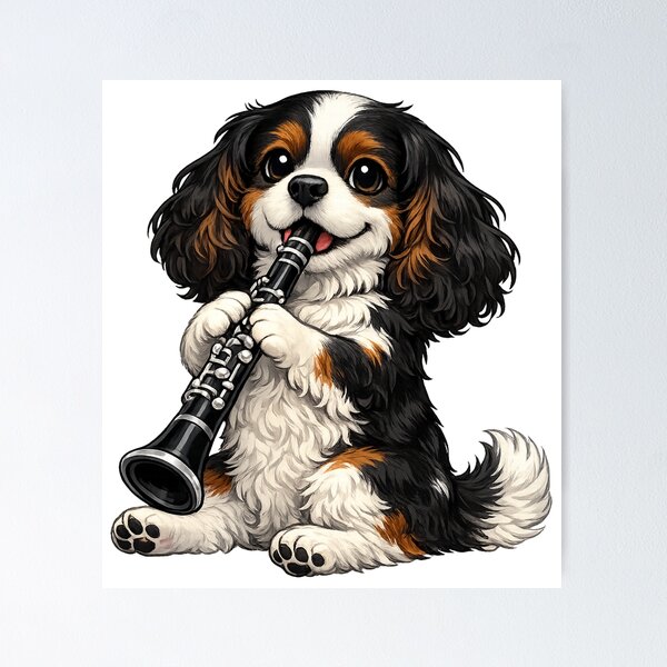 Item preview, Clarinet playing Tri Cavalier designed and sold by SpottyRainbow.
