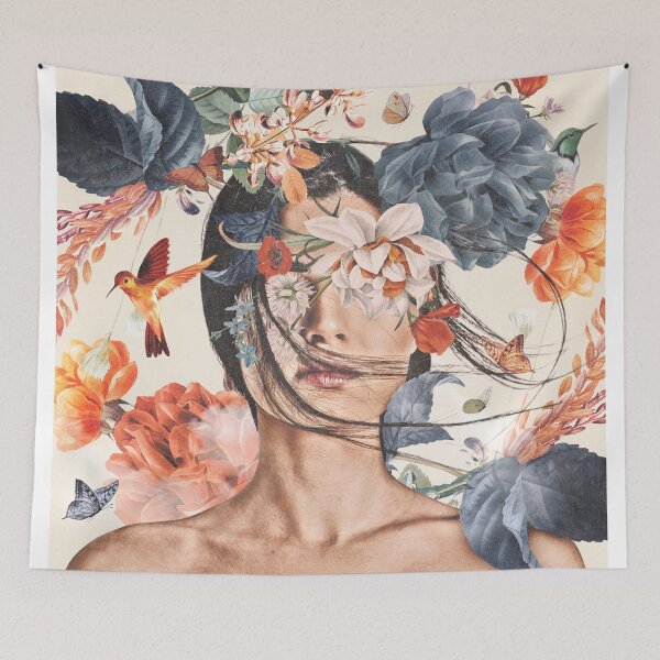 Item preview, Woman Flowers In The Wind  designed and sold by Claudia  Dias.