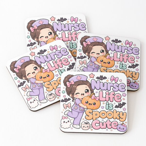 Item preview, Nurse Life is Spooky Cute Kawaii Halloween designed and sold by TheHappyCatStudio.