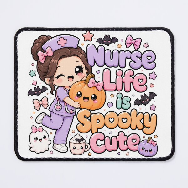 Item preview, Nurse Life is Spooky Cute Kawaii Halloween designed and sold by TheHappyCatStudio.