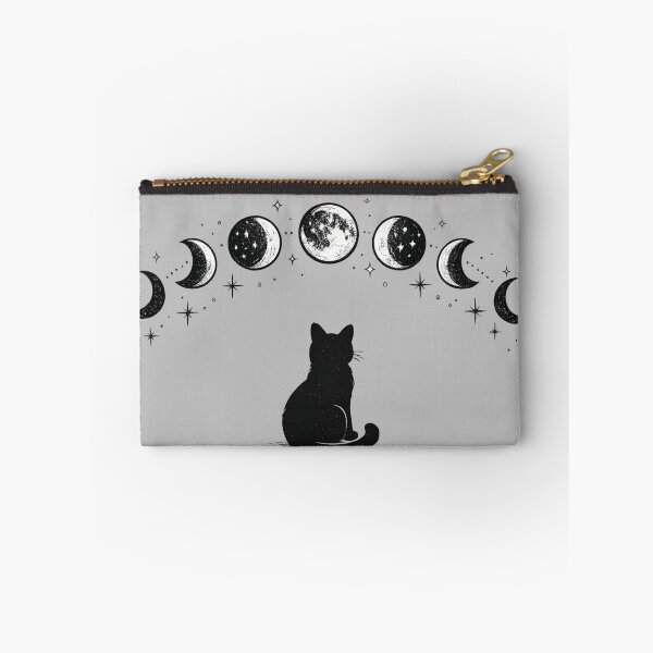 Item preview, Black Cat Moon Phases Celestial Witchy Shirt Mystical Cat Lover Gift Minimalist Stars Tee Witchy Aesthetic Shirt designed and sold by Moonveil_Studio.