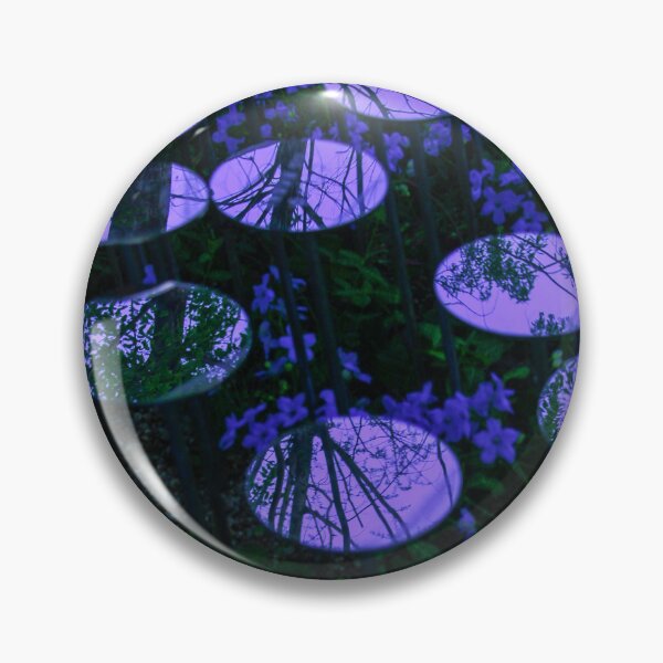 Item preview, Purple Circular Mirrors Reflecting Forest Branches | 반영 designed and sold by HyunDam.