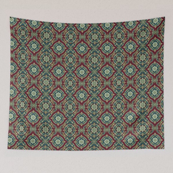 Item preview, Vintage Pattern design Antique Textiles Tapestry designed and sold by elenabdesigns.