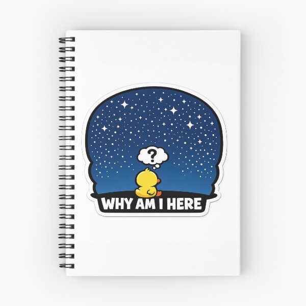 Item preview, Existential Crisis Duck Cute Burnout Sticker designed and sold by yanejoy.