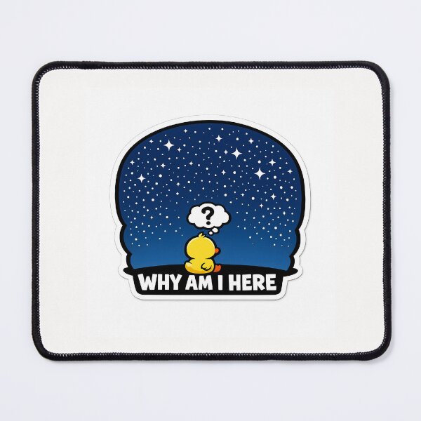 Item preview, Existential Crisis Duck Cute Burnout Sticker designed and sold by yanejoy.