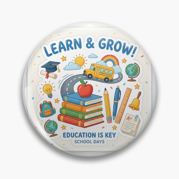 Item preview, Learn & Grow Education Is Key School Days Art designed and sold by Aureva Arts Shop.