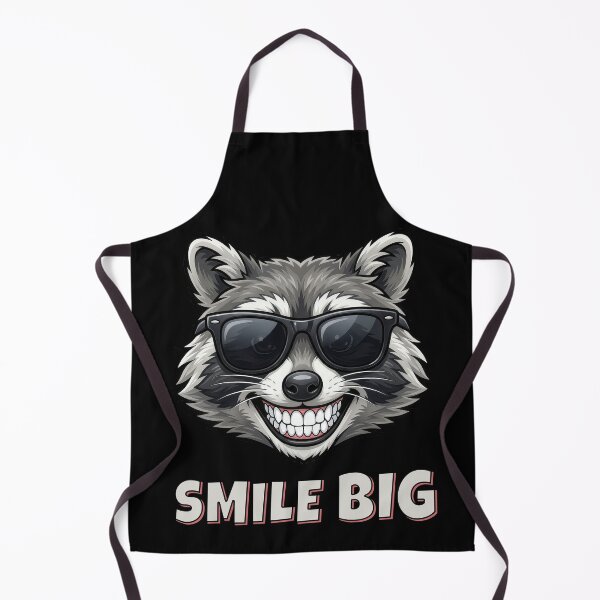 Item preview, Smile Big Funny Raccoon Sunglasses Retro Graphic designed and sold by DigitalArtx-com.