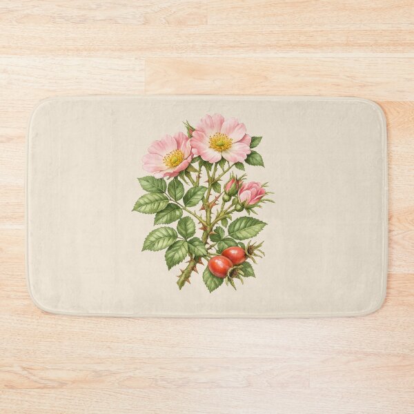 Item preview, Wild Rose Botanical Illustration – Vintage Rosa Canina Victorian Watercolor Art Print designed and sold by MagicMakerPh.