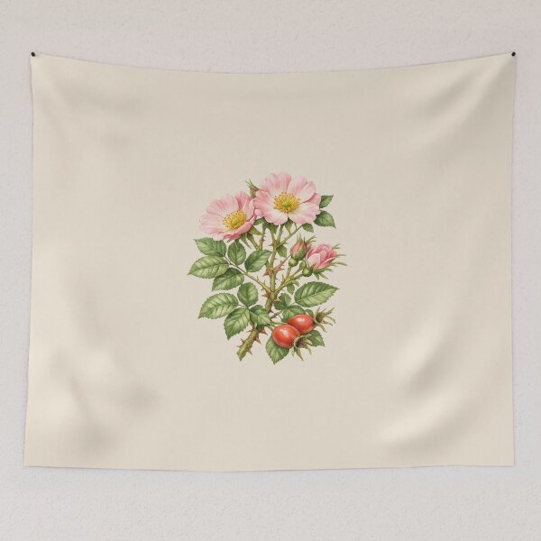 Item preview, Wild Rose Botanical Illustration – Vintage Rosa Canina Victorian Watercolor Art Print designed and sold by MagicMakerPh.