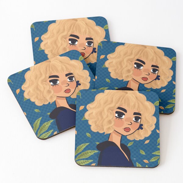 Item preview, Blonde Curly Hair Girl | Whimsical Nature Portrait designed and sold by anasequea.