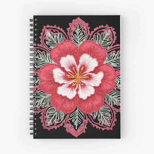Item preview, Hibiscus Folk Embroidery Mandala Clipart Collection 17 designed and sold by PlayPlearnZone.