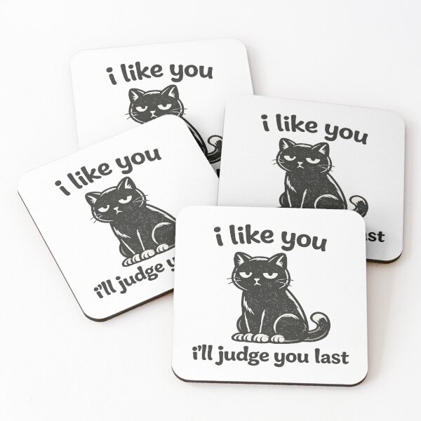 Item preview,  I Like You Ill Judge You Last Funny Cat Shirt Sarcastic Humor Gift Cat Lover Tee Deadpan Sarcastic Shirt designed and sold by Moonveil_Studio.