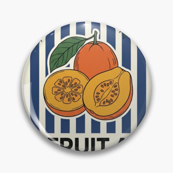 Item preview, Vintage Fruit A Conden Sapors Retro Orange Avocado designed and sold by Emerald Deep.
