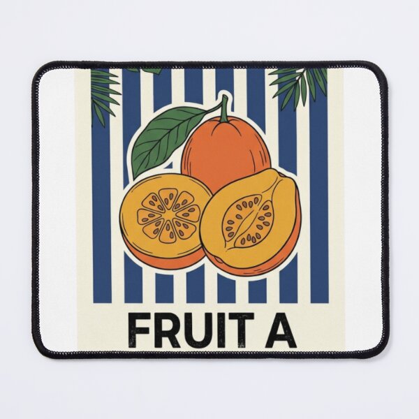 Item preview, Vintage Fruit A Conden Sapors Retro Orange Avocado designed and sold by Emerald Deep.