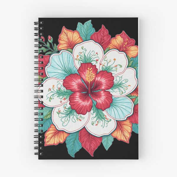 Item preview, Hibiscus Folk Embroidery Mandala Clipart Collection 2 designed and sold by PlayPlearnZone.