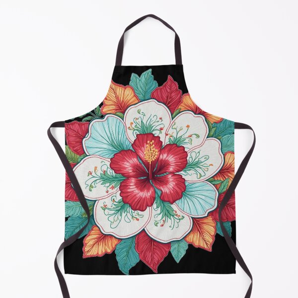 Item preview, Hibiscus Folk Embroidery Mandala Clipart Collection 2 designed and sold by PlayPlearnZone.