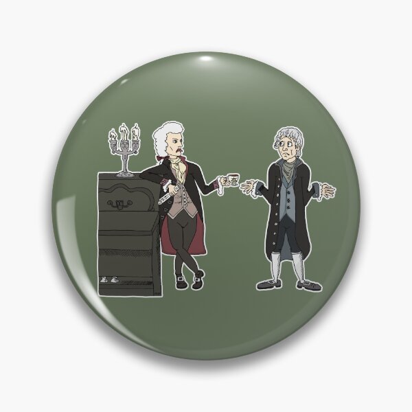 Item preview, Funny Mozart and Salieri Classical Music Rivalry | Cute Composer Meme Sticker designed and sold by MyxaART.