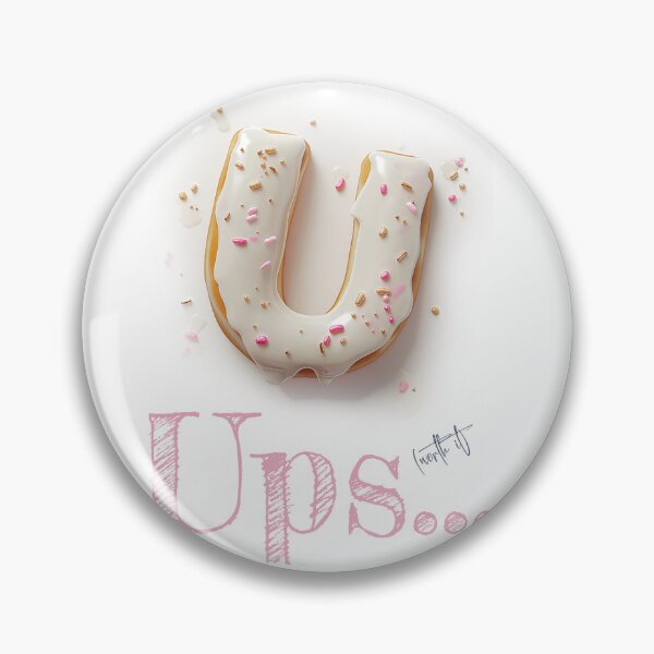 Item preview, Donut Alphabet Letter U - Oops... Worth It - Funny Food Typography designed and sold by sabantha.