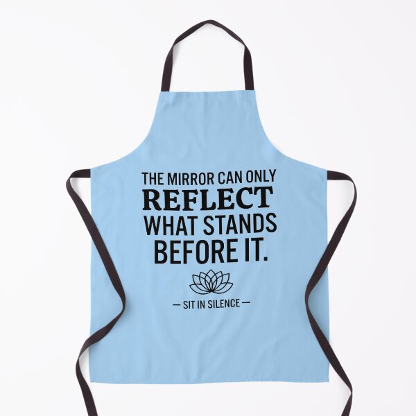 Item preview, The Mirror Can Only Reflect What Stands Before It | Minimalist Perspective Quote designed and sold by SitInSilence24.