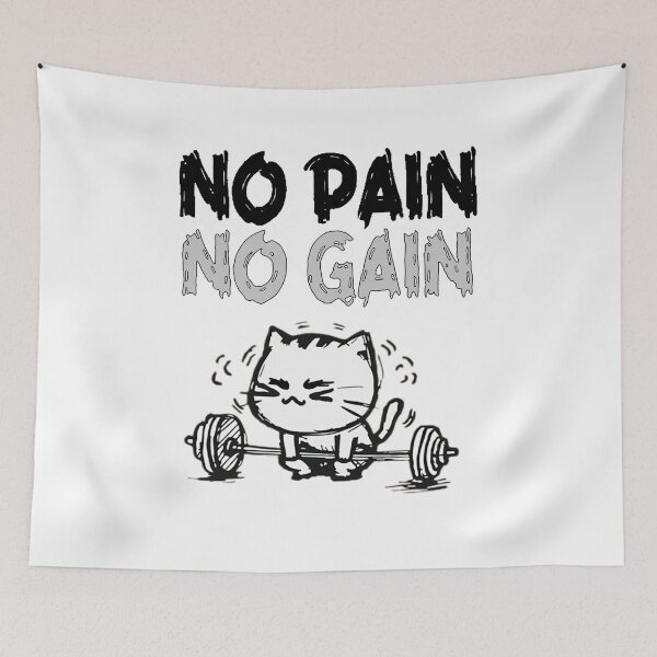 Item preview, No Pain No Gain! Cat theme designed and sold by Wiko08.