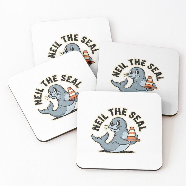 Item preview, Neil The Seal Traffic Cone designed and sold by duduartwork.