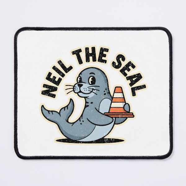 Item preview, Neil The Seal Traffic Cone designed and sold by duduartwork.