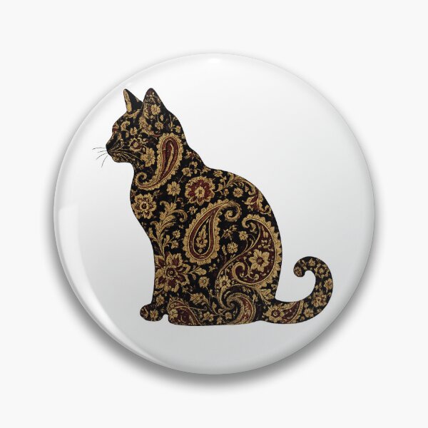 Item preview, Vintage Paisley Cat Art designed and sold by tmoca.