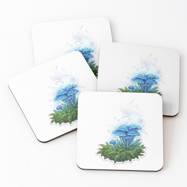 Item preview, Blue mushrooms – an original gift. designed and sold by Design-xxl.