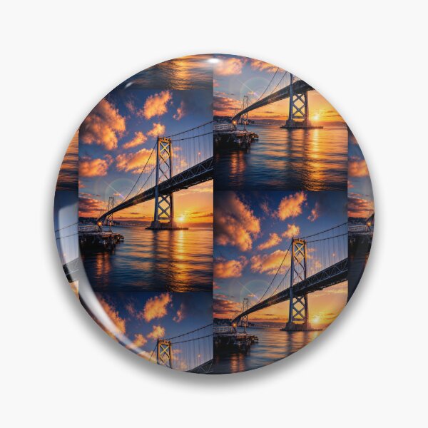 Item preview, Bay Bridge Sunset Glow | Dramatic San Francisco Waterfront designed and sold by Kimberly Palmer.